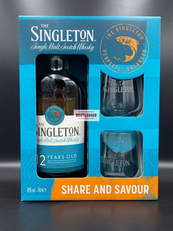 Singleton 12 Years Old 0,7л with 2 glasses