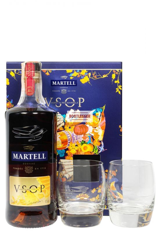 Martell VSOP 0,7л + 2 бокала