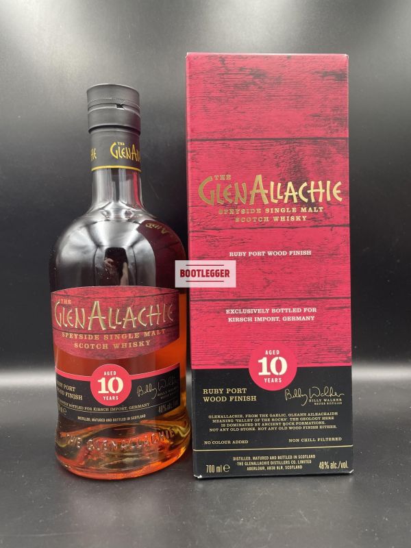 GlenAllachie 10 Years Old Ruby Port Wood Finish 0,7л