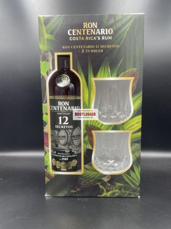 Ron Centenario 12 Years Old 0,7л with Glasses