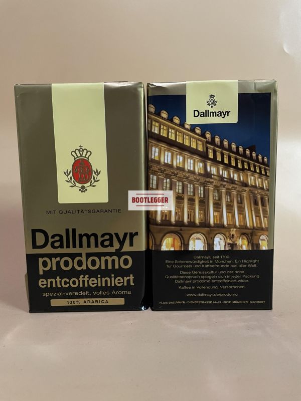 Кава мелена Dallmayr Prodomo Entcoffeiniert (без кофеїну) 500г