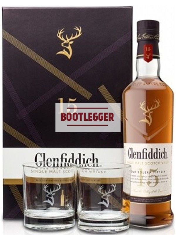 Glenfiddich 15 Years Old 0,7л+ 2 бокала