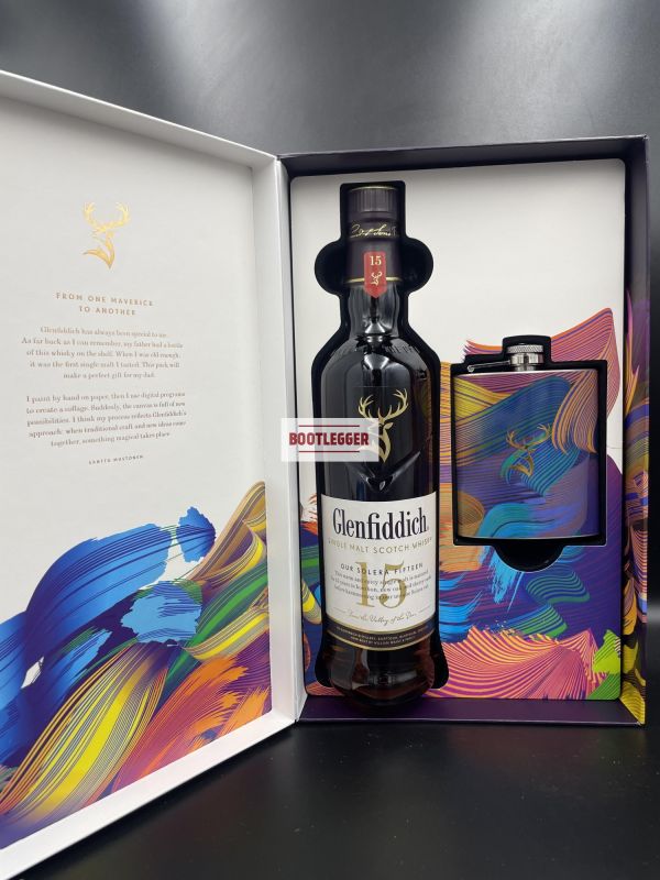 Glenfiddich 15 Years Old 0,7л+ фляга