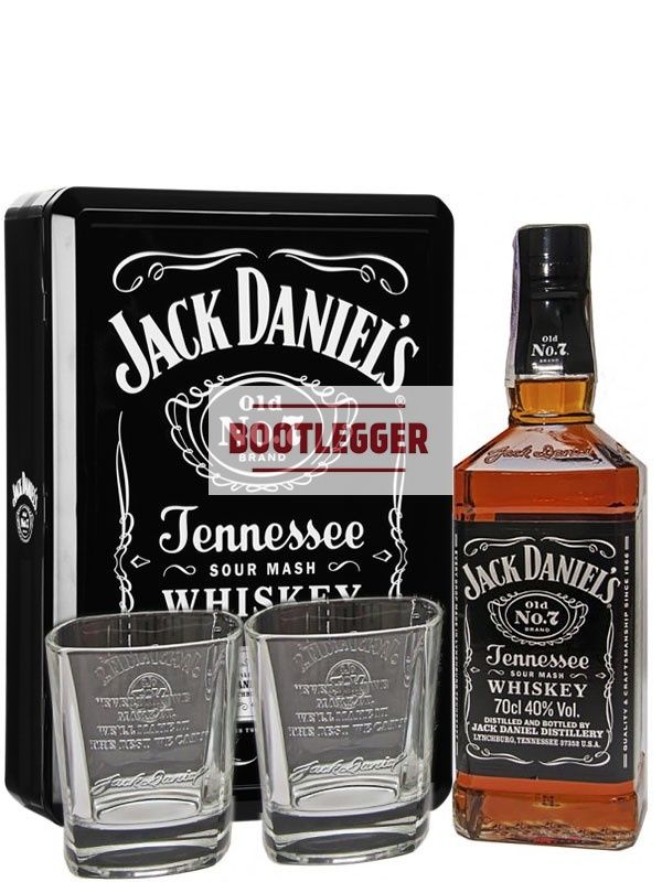 Jack Daniels 0,7л с бокалами