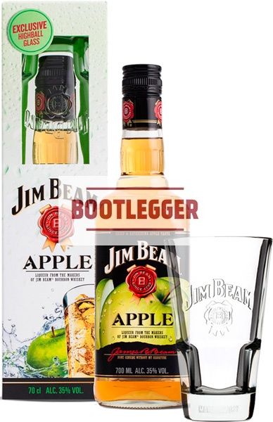 Jim Beam Apple 0,7л со стаканом