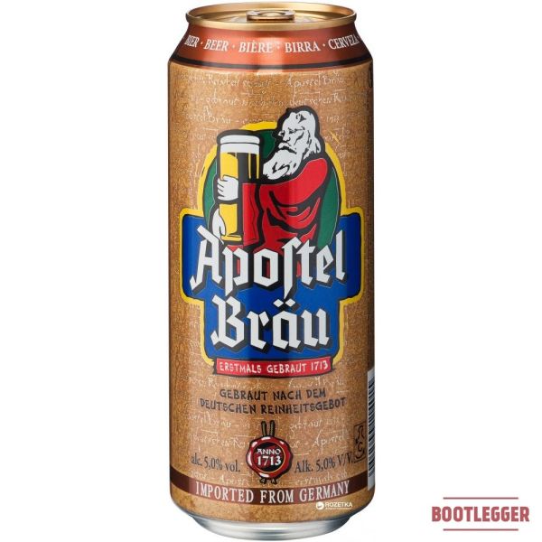 Пиво Apostel Brau светлое фильтрованное 5% 0,5л